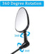 Accmor 2 Pack Bike Helmet Mirror, 360 Degree Adjustable Lightweight Bicycle Cycling Rear View Helmet Mirror for Cycling, Cycling Accessories...