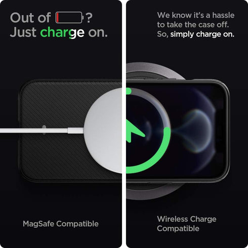 Spigen Mag Armor (MagFit) Compatible with MagSafe Designed for iPhone 12 Pro Max Case (2020) - Matte Black...