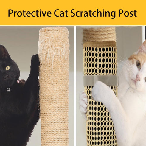 Cat Nail File Scratcher Wrapped Around a Cat Scratching Post, Cat Scratch Pad with 80 Aluminum Oxide Grit, Nail File for Cats Can Help to Trim You...