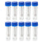 10Pcs Plastic Specimen Cups, 25-30ml Stool Container Sample , Urine Cup with Spoon and Lid for Laboratory...