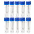 10Pcs Plastic Specimen Cups, 25-30ml Stool Container Sample , Urine Cup with Spoon and Lid for Laboratory...