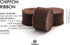 Vitalizart Brown Chiffon Silk Ribbon 1" x 21Yd Fringe Fabric Eco-Friendly Package (3 Rolls *7Yd) for Wedding Invitations Bridal Bouquets Decoratio...