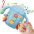 Baby Musical Toy Toddlers Sensory Learning Toy w/Music & Lights Pacifier teething and Baby Rattle toys 18+Months,Boys & Girls toys(B-blue)...