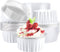 EUSOAR Dessert Cups with Lids, 25pcs 5oz Disposable Ramekins Baking Cups, Cupcake Liners Aluminum Foil Mini Cheesecake Creme Brulee Ramekins Conta...