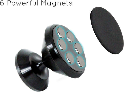Magnetic Phone Mount for Flat Surfaces - Extra Strong support - Gold...