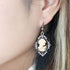 Vintage Look Flower Pendant Lady Queen Cameo Sets For Women Antique Silver Plated Cameo Necklace Earring Jewelry Set...
