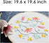 MWELLEWM 7 Pcs/Set Linen Cloth Needlework Fabric Solid Colour Cloth Garments Crafts Accessories Square Embroidery Cloth (50 * 50CM)…...