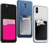 USA Merchant Card Holder for Back of Phone - Silicone Stick on Cell Phone Wallet for Credit Card, ID, Business Card - iPhone, Android and Most Sma...