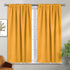 BGment Rod Pocket and Back Tab Blackout Curtains for Bedroom - Thermal Insulated Room Darkening Curtains for Living Room, 2 Window Curtain Panels ...