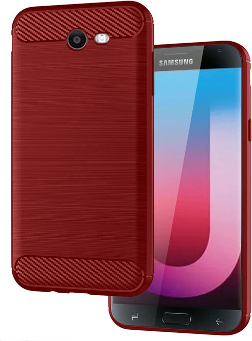 Asuwish Phone Case for Samsung Galaxy J7 Prime 2017 J 7 Skypro Sky Pro J7V V S727VL with Tempered Glass Screen Protector Cover and Cell Soft Silic...