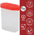 SIGNORA WARE Spice Jars with Lids -8 and 4 oz Refillable Empty Airtight Spice/Seasoning Containers Set -2 way Pour/Sift Shaker Lids Clear Plastic ...