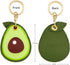 2 Pack 3in1 Cartoon Protective Case for Airtag Cover Samsung Galaxy SmartTag Cases Tile Keychain (1 Avocado & 1 Pineapple)...