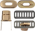 TXIN 15 Pieces Twist Lock Fastener Purse Turn Locks Clasp Bag Closure Metal Clip Hardware for DIY Handbag Craft Making Supplies(5 Colors)...