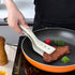 Alipis 2 in 1 Grip and Flip Spatula Tongs Silicone Egg Flipper Tong Bread Pancake Fish French Toast Omelet Making Steak Clamp for Home Kitchen Coo...