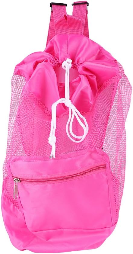 Tote Sand Away Drawstring for Kids Beach Toy Bag Swim and Pool Toys Balls Storage Bags for Picnic,Mesh Beach Backpack, Swimming, Outdoor Activitie...