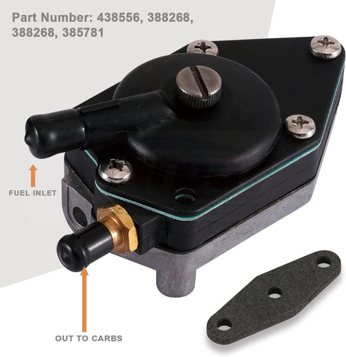 18-7352 438556 Outboard Fuel Pump with Gasket Compatible with Johnson Evinrude Outboard 25-140HP Boat Motor for Johnson/Evinrude 18-7352....