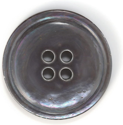 Shell(Mother of Pearl) Button for Suits, Blazers, Coats, Pants, Activity Wears. Dark Grey Color/3 Sizes as 1 Pack(36pcs Shell Buttons+12pcs Inner ...