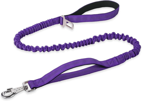 BUMBIN 6Ft Dog Leash Large Dogs, Bungee Dog Leash with 2 Handles, Heavy Duty Dog Leashes for Medium Small Dogs, No Pull Shock Absorbing Dog Leash ...