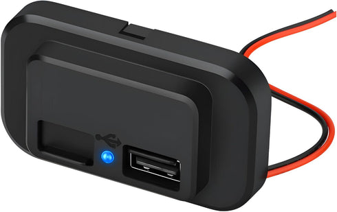 12V USB Outlet Automotive USB Port Panel Mount 12V USB Charger Multi Port Switch Panel Car Charger Socket Power Dual Port 12V 24V Quick Car Charge...