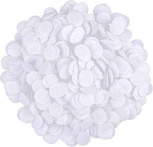 Framendino, 2000 Pack 1 Inch White Felt Circles Pads for Hair Accessories DIY Craft Project...