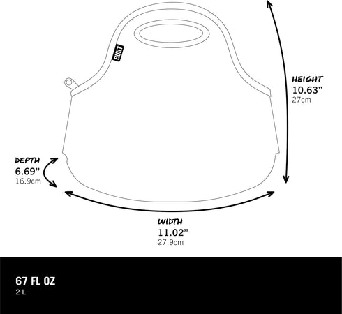 BUILT Gourmet Getaway Soft Neoprene Lunch Tote Bag Lightweight, Insulated and Reusable, One Size, Black...