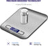 BAGAIL BASICS Digital Kitchen Scale, Premium Stainless Steel Food Scales Weight Grams and Oz for Baking and Cooking, 11lb/5kg with 0.1oz/1g Precis...