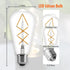 Fishbone Filament LED Edison Bulbs, 60 Watt Equivalent ST64 E26 Dimmable vintage Light Bulbs, 600Lumen 4000K Daylight White Spiral Old Fashioned L...