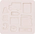 Back to School Polymer Clay Molds, 10-Cavity School Clay Earring Molds, Book Ruler Pencil Polymer Clay Molds for Jewelry Making, School Bus Calcul...