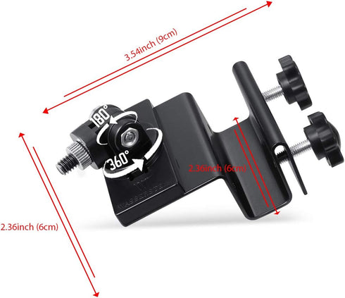 Wasserstein Weatherproof Gutter Mount with Universal Screw Adapter - Compatible with Blink Outdoor/Outdoor 4/XT/XT2 (1-Pack, Black)...