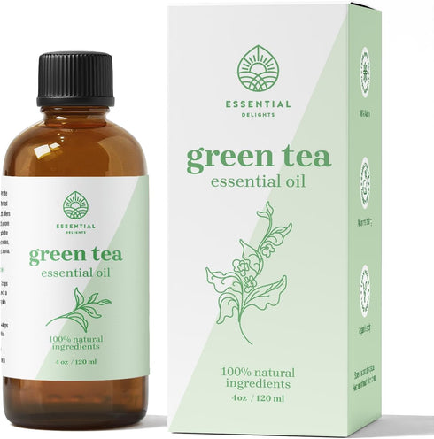 Green Tea Essential Oil - Premium Grade Essential Oil | for Aromatherapy, Soaps, Lotions, & Candles | Vegan & Cruelty Free (4 Fl Oz, Green Tea)...