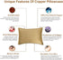 Copper Pillowcase with 100% Copper Oxide Fiber, Prevents Crow's Feet, Forehead Wrinkles, Fine Lines & Hair Smoothing, Silk Like Soft Pillow Cover ...