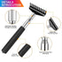 2 Pack Oversized Portable Extendable Back Scratcher, Upgraded Metal Stainless Steel Telescoping Back Scratcher Tool with Canvas Carrying Bag...