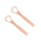 2PCS Tongue Cleaners Wide-head Double Blades Scrapers For Oral Care, Rose Gold Color...