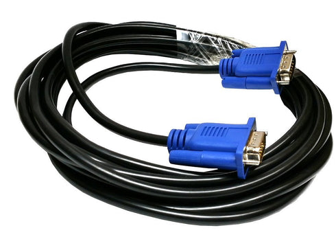 Blue Connectors HD15 Male to Male SVGA VGA Long Video Monitor Cord Cable for TV Computer Projector (Blue 10ft)...