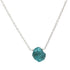 Gempires Raw Neon Apatite Pendant Necklace, Blue Apatite Crystal 10-20 mm, Raw Crystal Jewelry, 18 inches Silver Plated Adjustable Chain...