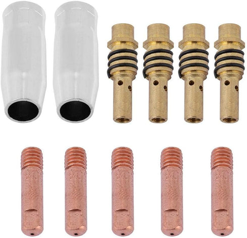 11Pcs Nozzle Tip Holder, 15AK MIG Welding Torch Nozzle Tips Holder Kit, Welding Torch Accessory for MB15 15AK MIG Welding Torch...