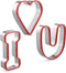 Love Cookie Cutters Set – I Love U Shape Bicuit Cutter for Valentine’s Day and Decorating Wedding Cake...