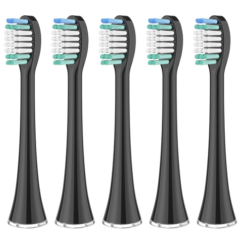 Replacement Toothbrush Heads Compatible with AquaSonic Black Series, Vibe Series, Black Series Pro,and for Duo Series Pro Electric Toothbrush Blac...