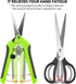 2 Ergonomic Spring-Action Scissors,Spring-Loaded Craft Shears with Stainless Steel Blades,for Cutting Intricate Details and Tight Patterns for Peo...