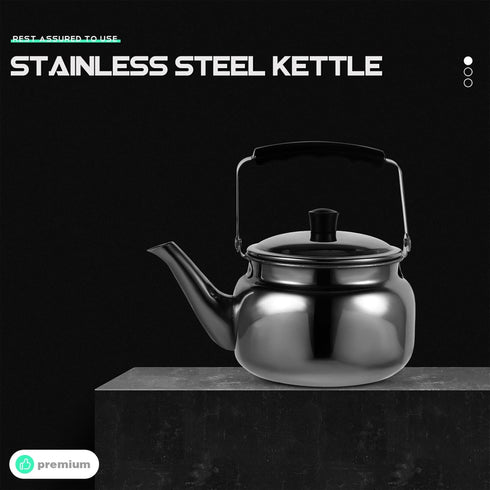 Lurrose Whistling Tea Kettle 1.5QT Stainless Steel Teakettle with Cool Grip Handle Whistling Teapot for Stovetop...