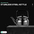 Lurrose Whistling Tea Kettle 1.5QT Stainless Steel Teakettle with Cool Grip Handle Whistling Teapot for Stovetop...