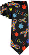 Men's Fashion tie Autism Awareness Ribbon Necktie One Size Neck Tie...