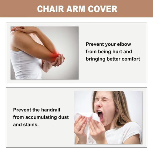 SARAFLORA Office Chair-Arm Cover Stretchable Stain Resistant Spandex Stretch Computer Chair Slipcover for Desk Chairs Arm, Burgundy...