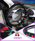 Automotive Cherry Car Accessory Embroidery Cute Women Handmade 15 inch Car Steering Wheel Cover (Green)...