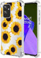 Case for OnePlus 9 Case, OnePlus 9 Case for Girls Women, Clear Floral Soft Flexible TPU Slim Phone Protective Case Cover for OnePlus 9 (Sunflower)...