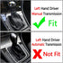 Hacreyatu for VW Manual Golf 7 7.5 Golf R Left Driving Gear Shift Knob Lever Gear Stick Frame Bracket Circle Shift Knob 5GG713203A...