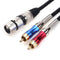 Tisino XLR to RCA Y-Cable - 6.6 feet, XLR Female to Dual RCA Adapter Y-Splitter Duplicator Lead Unbalanced Stereo Audio Interconnect Cable...