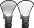 2 Pack Flash Diffuser Reflector - 2-Sided White/Silver Bend Bounce Flash Reflector Kit with Elastic Strap for Canon, Nikon, Sony, Fuji and All Spe...