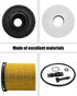 4Pcs Engine Oil Filter with Seals Fit for Hyundai Accent Elantra Kona Santa Sonata Venue Kia K5 Rio 2020-2022 Replace 26350-2M000...