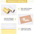 SUPERFINDINGS 2 Colors Hot Foil Stamping Paper 66Ftx3.15 in Toner Reactive Foil Paper Heat Transfer Foil Paper for DIY Craft Embossing Scrapbookin...